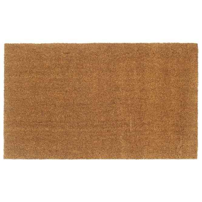 vidaXL Tapetes porta 2 pcs 40x60 cm fibra de coco tufada natural